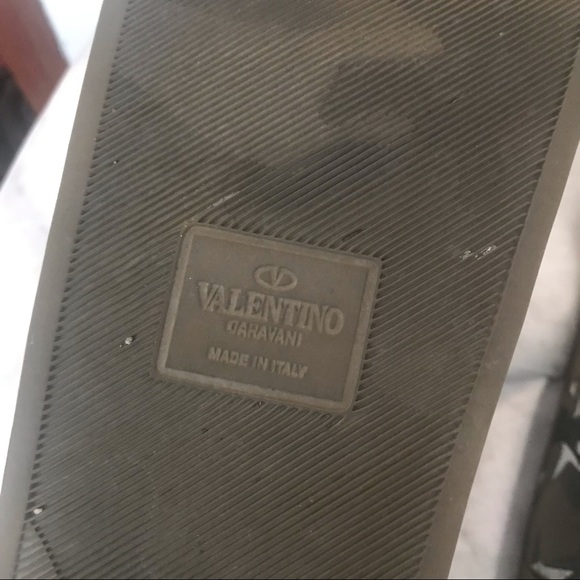 Authentic Valentino Army Green Star Camo Slides - Picture 8 of 11